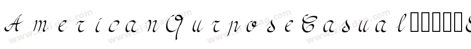 AmericanPurposeCasual02-83RD字体转换