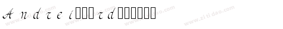 Andrei-08rd字体转换