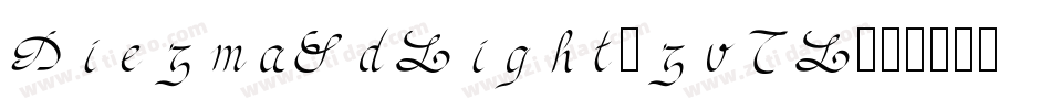 DiezmaRdLight-zvYL字体转换