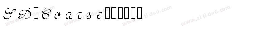 RD-Coarse字体转换