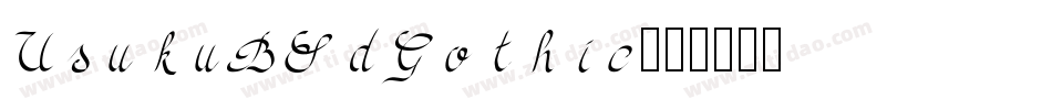 TsukuBRdGothic字体转换