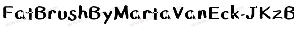FatBrushByMartaVanEck-JKzB字体转换
