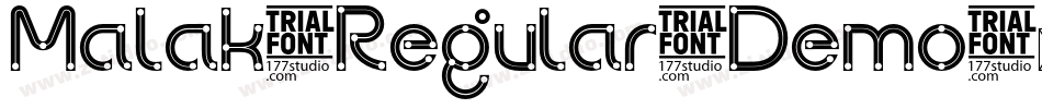 Malak-Regular-Demo字体转换