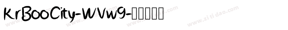 KrBooCity-WVw9字体转换