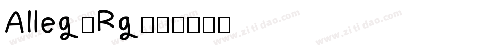 Alleg_Rg字体转换