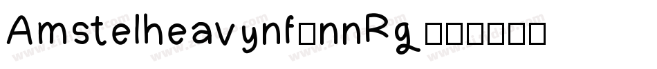 Amstelheavynf-nnRg字体转换