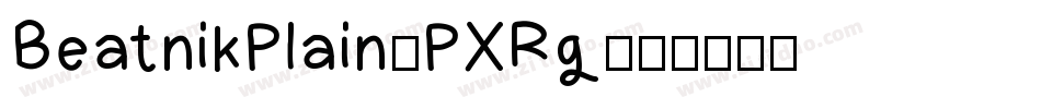 BeatnikPlain-PXRg字体转换