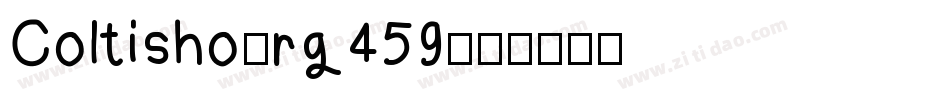Coltisho-rg459字体转换