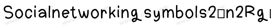 Socialnetworkingsymbols2-n2Rg字体转换