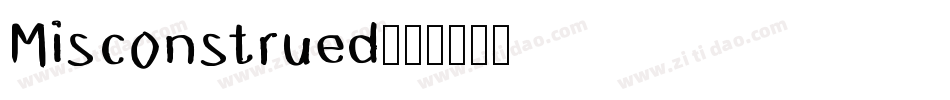 Misconstrued字体转换