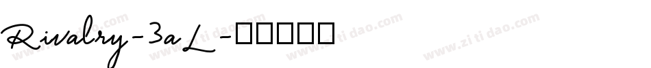 Rivalry-3aL字体转换