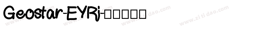 Geostar-EYRj字体转换