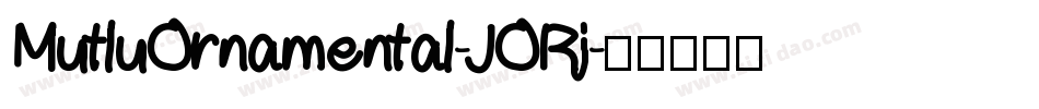 MutluOrnamental-JORj字体转换
