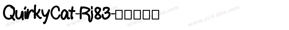 QuirkyCat-Rj83字体转换