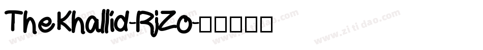 TheKhallid-RjZo字体转换