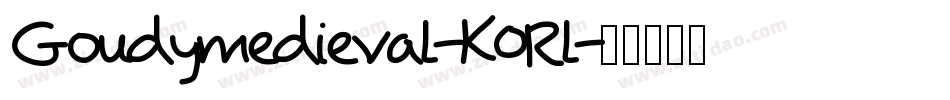 Goudymedieval-K0Rl字体转换