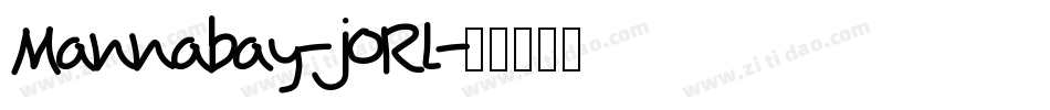 Mannabay-j0Rl字体转换