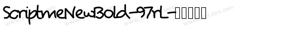 ScriptmeNewBold-97rL字体转换