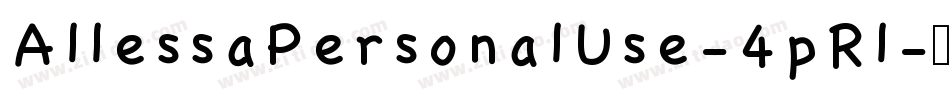 AllessaPersonalUse-4pRl字体转换