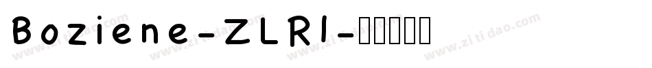 Boziene-ZLRl字体转换