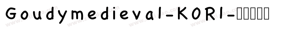 Goudymedieval-K0Rl字体转换