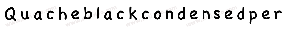 Quacheblackcondensedpersonal-2OWRl字体转换