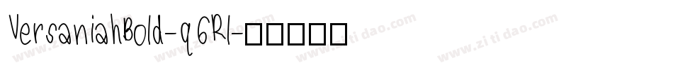 VersaniahBold-q6Rl字体转换