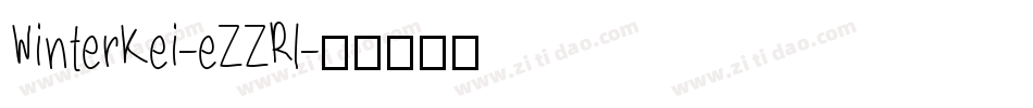 WinterKei-eZZRl字体转换