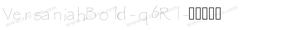 VersaniahBold-q6Rl字体转换