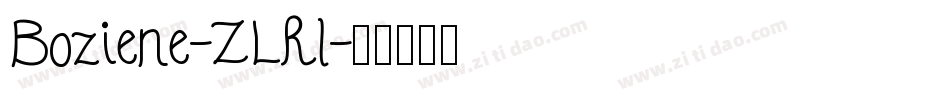 Boziene-ZLRl字体转换