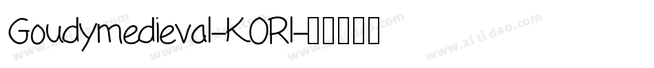 Goudymedieval-K0Rl字体转换