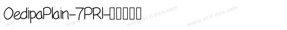 OedipaPlain-7PRl字体转换