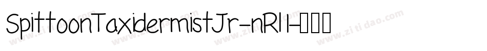 SpittoonTaxidermistJr-nRl1字体转换