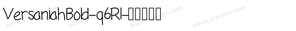 VersaniahBold-q6Rl字体转换