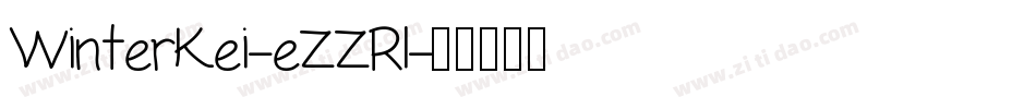 WinterKei-eZZRl字体转换