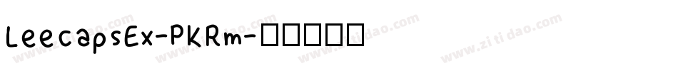 LeecapsEx-PKRm字体转换