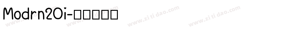Modrn20i字体转换