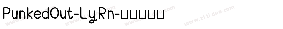 PunkedOut-LyRn字体转换