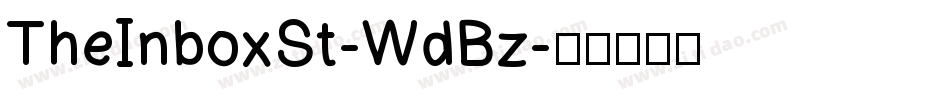 TheInboxSt-WdBz字体转换