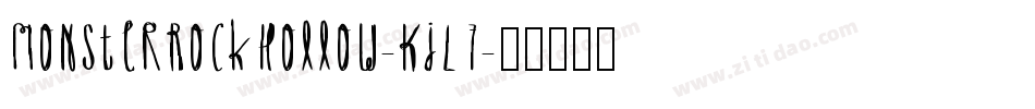MonsterRockHollow-KjL7字体转换