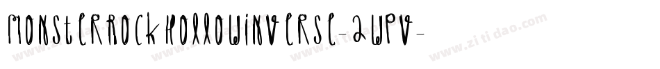 MonsterRockHollowInverse-2wpv字体转换