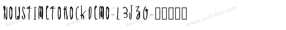NowsTimeToRockDemo-L3JzG字体转换
