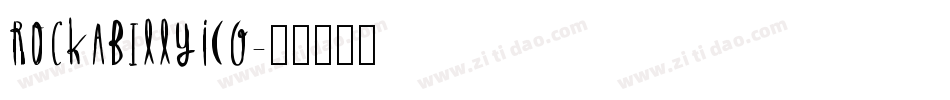 RockABillyICG字体转换