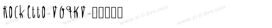 Rocketto-VGqKV字体转换