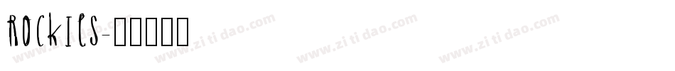 Rockies字体转换