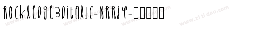 Rockledge3DItalic-nRRjY字体转换