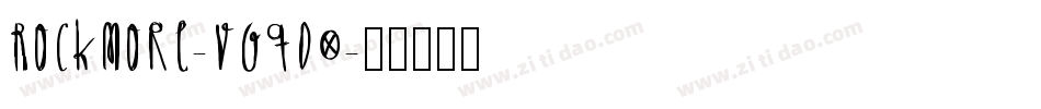 Rockmore-VGqd0字体转换