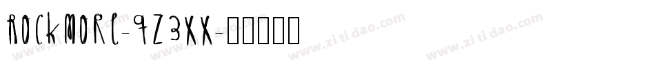 Rockmore-qZ3xx字体转换