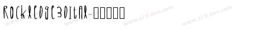 rockledge3dital字体转换