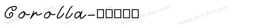 Corolla字体转换